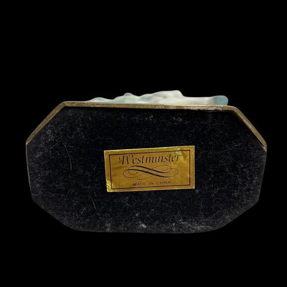 Vintage Westminster Carousel Horse Figurines Set Of 2 Gold Base Porcelain Collec - Picture 3 of 9